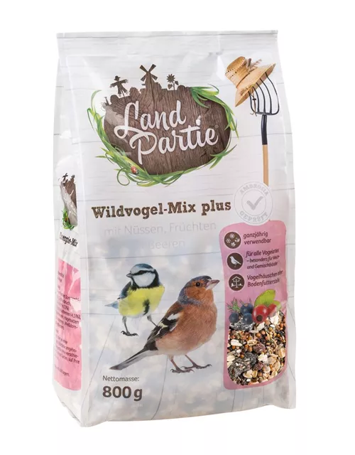 Wildvogelfutter Plus mit Nüssen, Früchten und Beeren