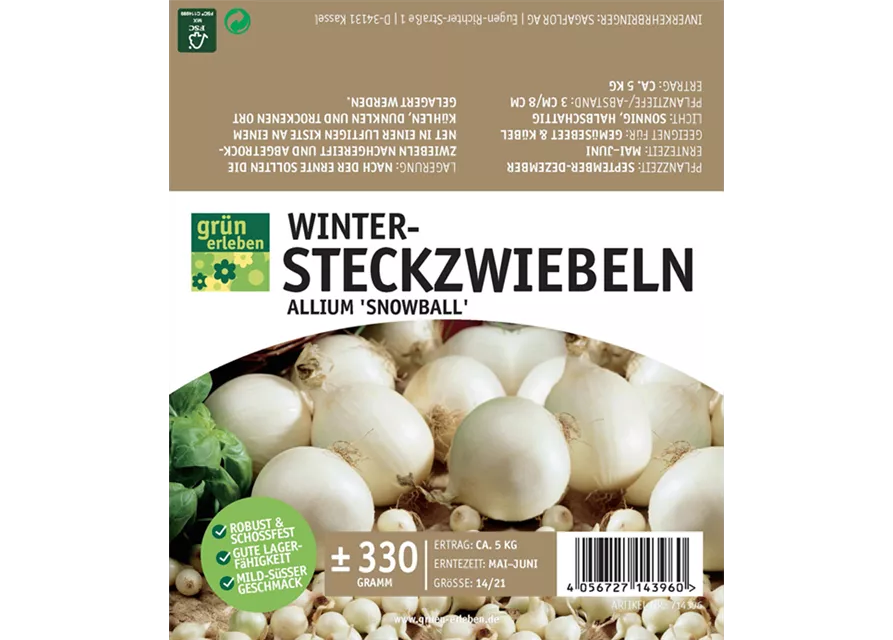 Wintersteckzwiebeln Snowball